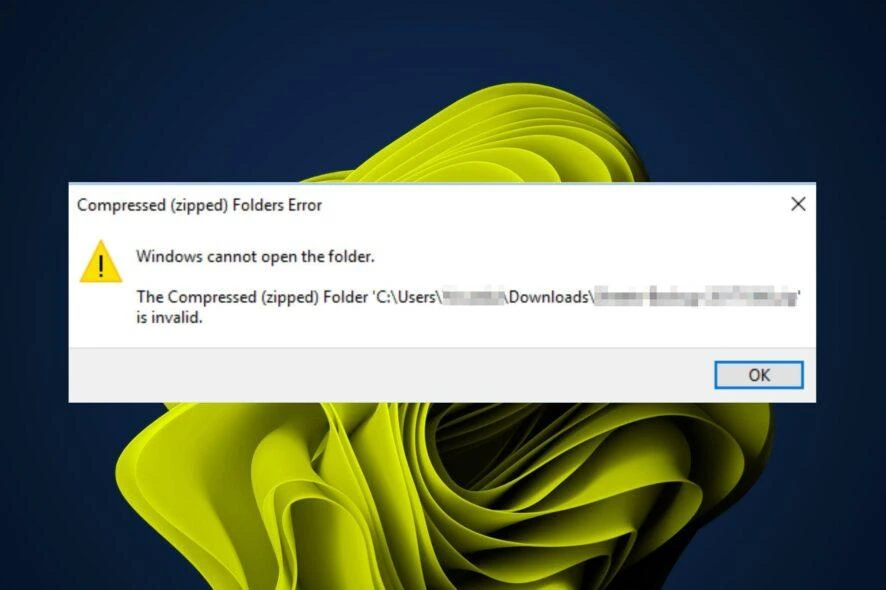 Ошибка невозможности открыть ZIP-архив
