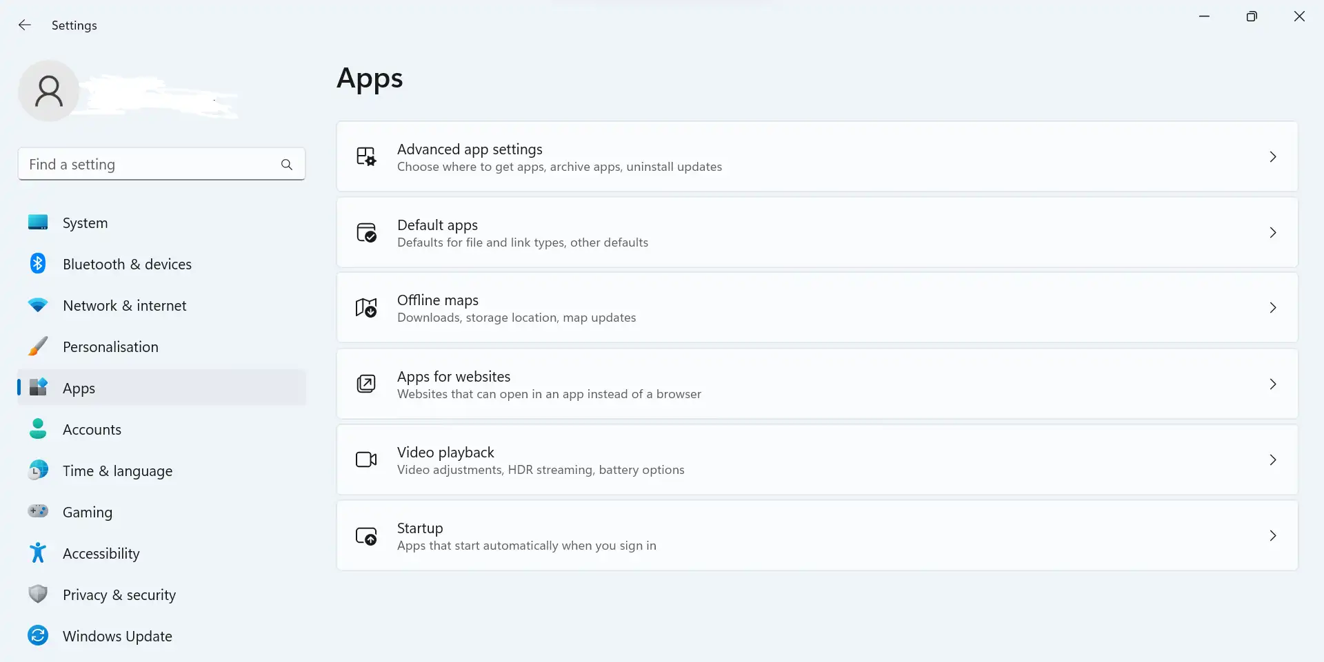 Apps Advanced App Settings Or Starup