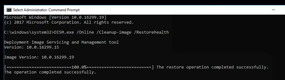 Dism Exe Online Cleanup Image Restorehealth