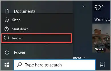 Перезагрузка Windows после установки обновлений