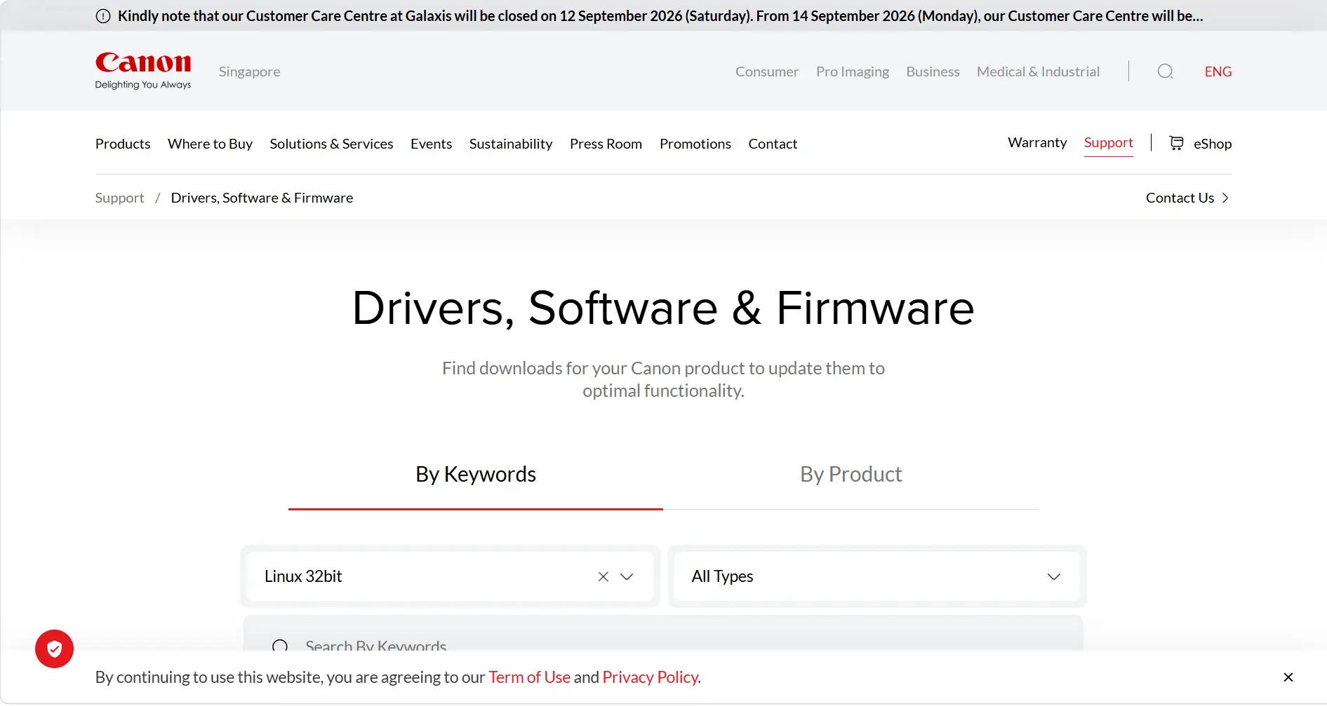 search-printer-on-official-canon-site.webp