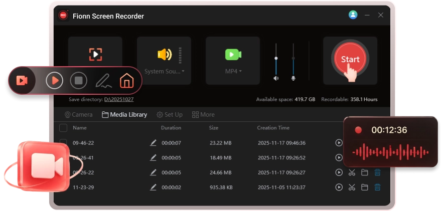High-Quality Screen Recording